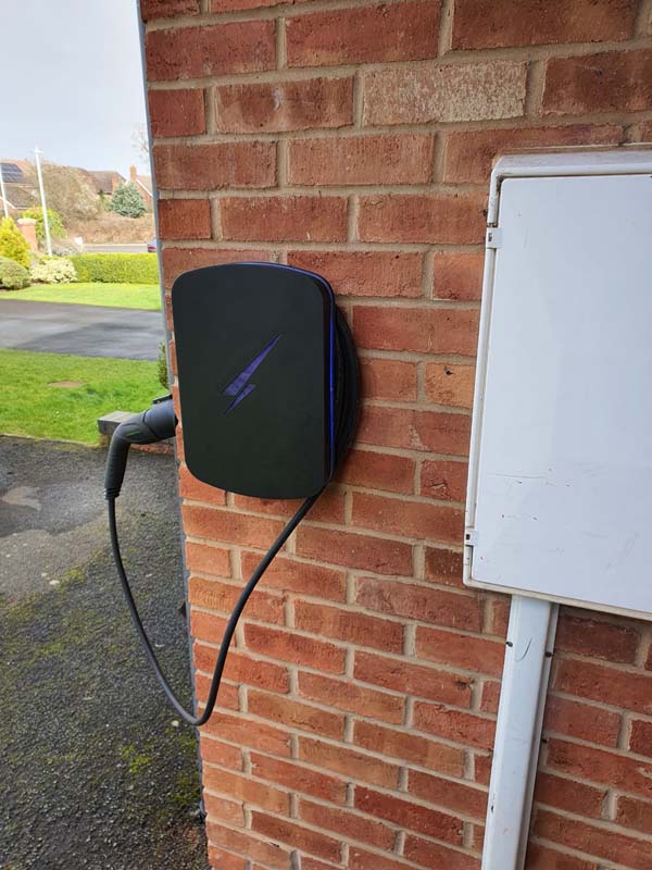 An electric vehicle charging installation by Solar Source
