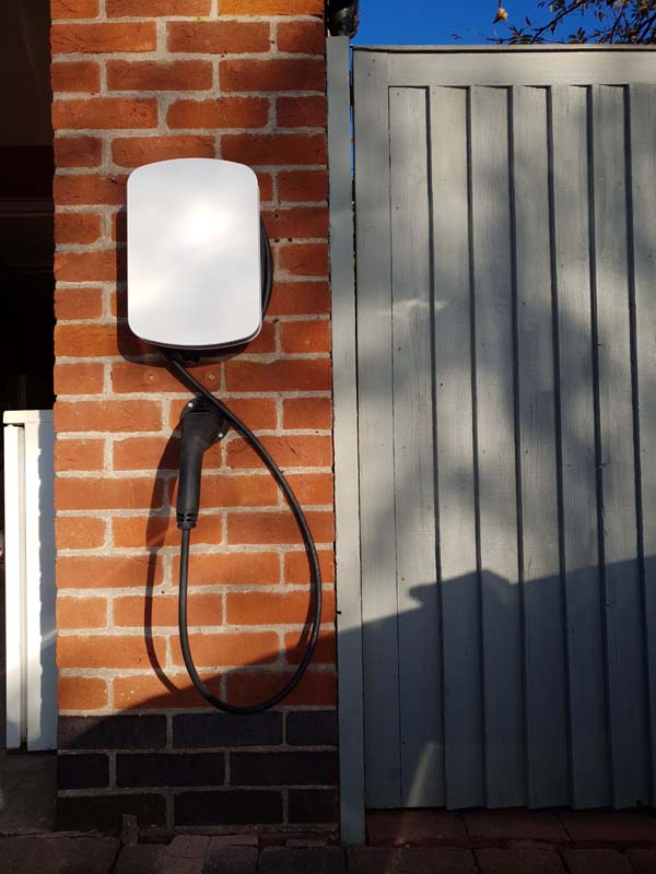 An electric vehicle charging installation by Solar Source