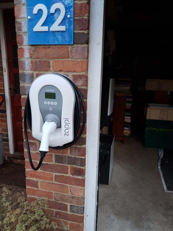An electric vehicle charging installation by Solar Source