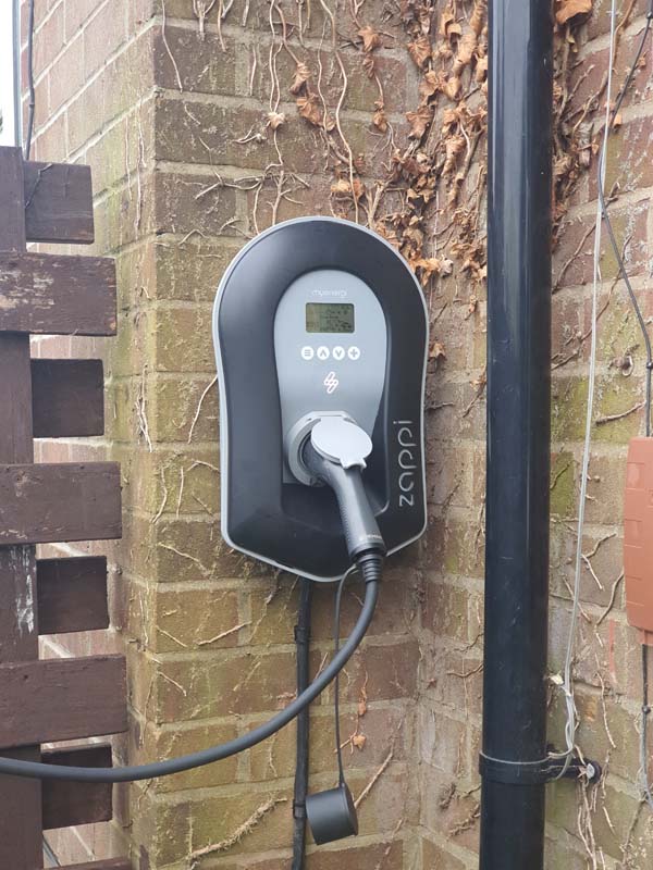 An electric vehicle charging installation by Solar Source