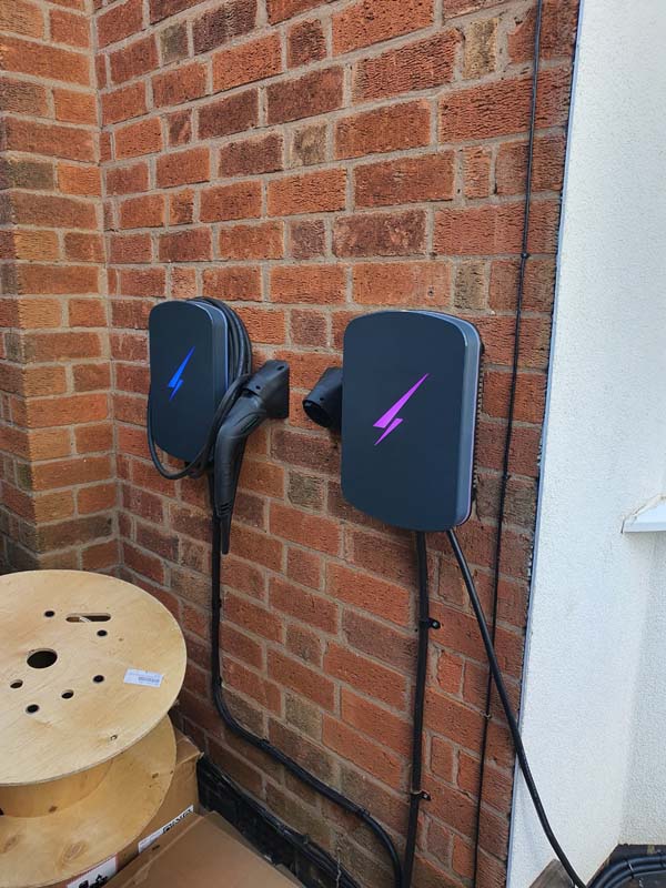 An electric vehicle charging installation by Solar Source