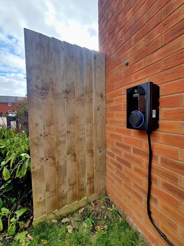 An electric vehicle charging installation by Solar Source