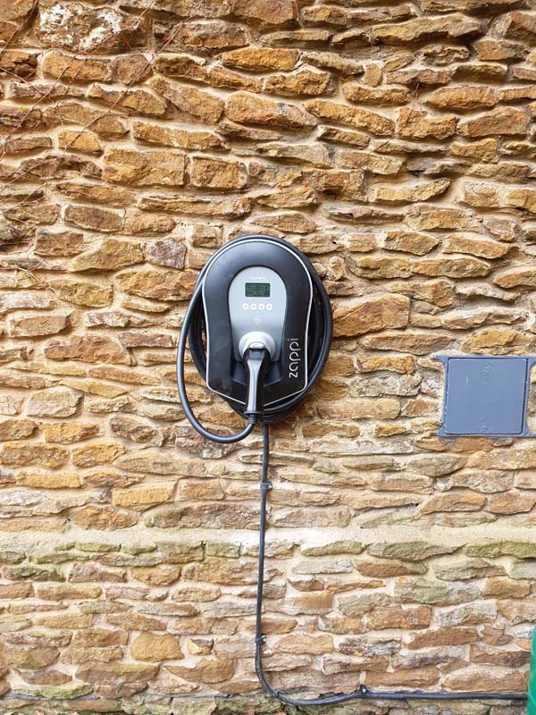 An electric vehicle charging installation by Solar Source