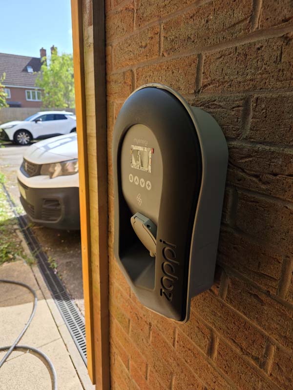 An electric vehicle charging installation by Solar Source